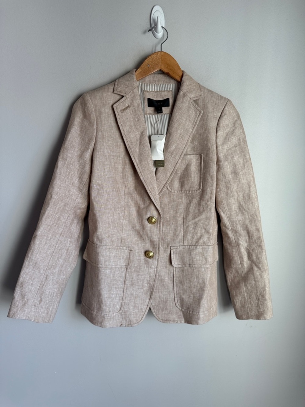 NEW J. Crew Rhodes linen blazer 2 - Picture 3 of 10